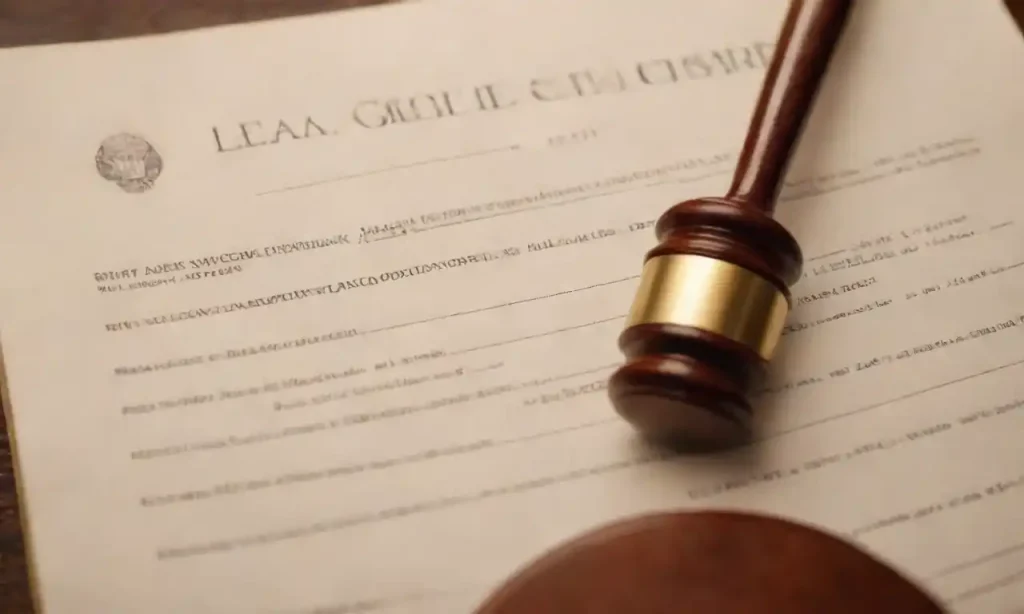 A gavel and legal documents with age milestones highlighted.