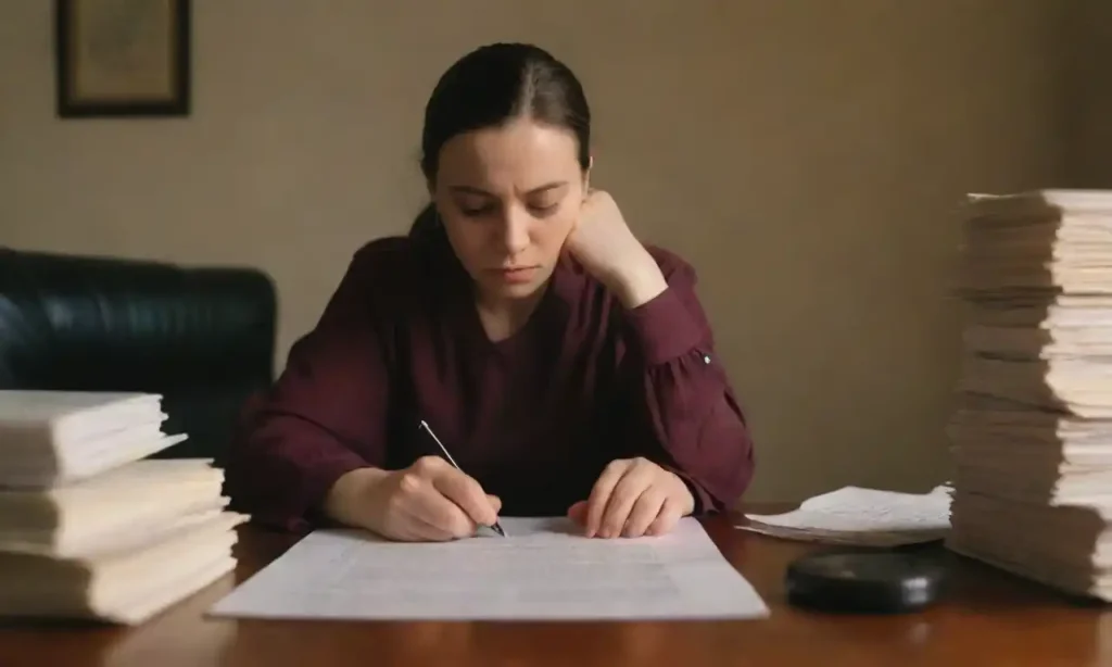 A person sitting in a thoughtful pose